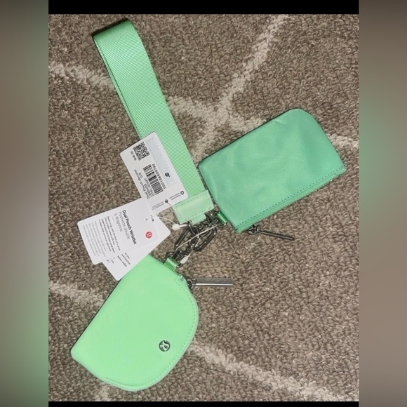 lululemon athletica Accessories - lululemon athletica Mint Green Card Holder Keychain Set